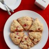 Strawberry and Rhubarb Scones with Vanilla Whipped Cream