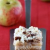 Apple, Pecan, and Cinnamon Crumble Bars