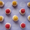 La Festa al Fresco: Mini Meringue Baskets with Pomegranate and Peach Sorbets