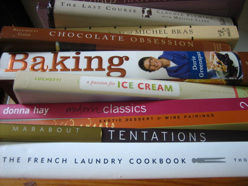 Baking Book Stack Baking Books: A Look Back and Ahead - Dessert First