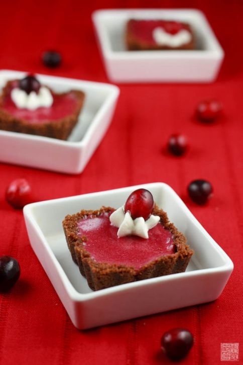 Cranberry Curd Tarts on dessertfirstgirl.com