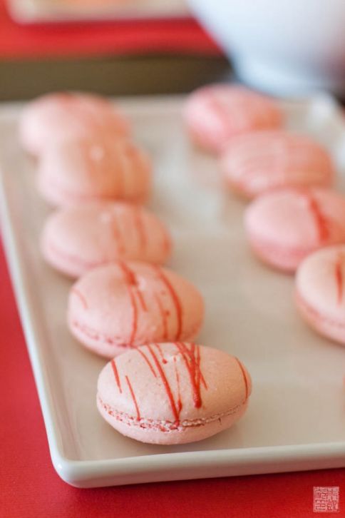 Lychee Raspberry Macarons from Chantal Guillon