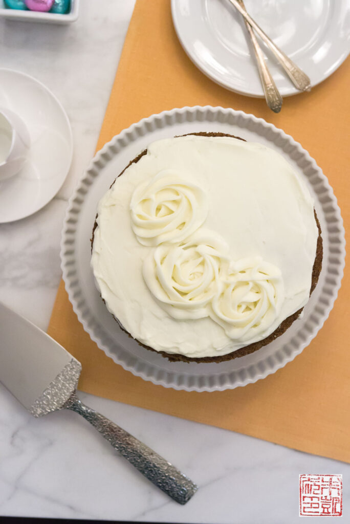 Alice Medrich Carrot Cake overhead