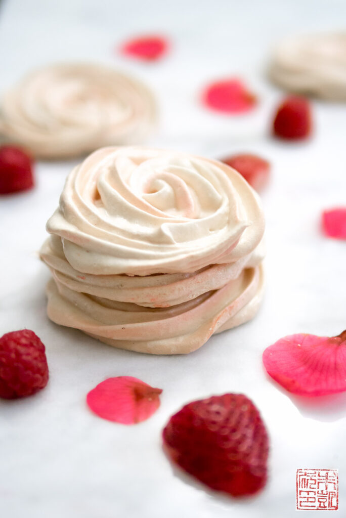 Rose Meringues