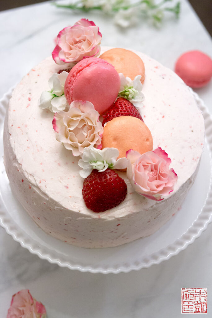 Strawberry Pink Velvet Cake