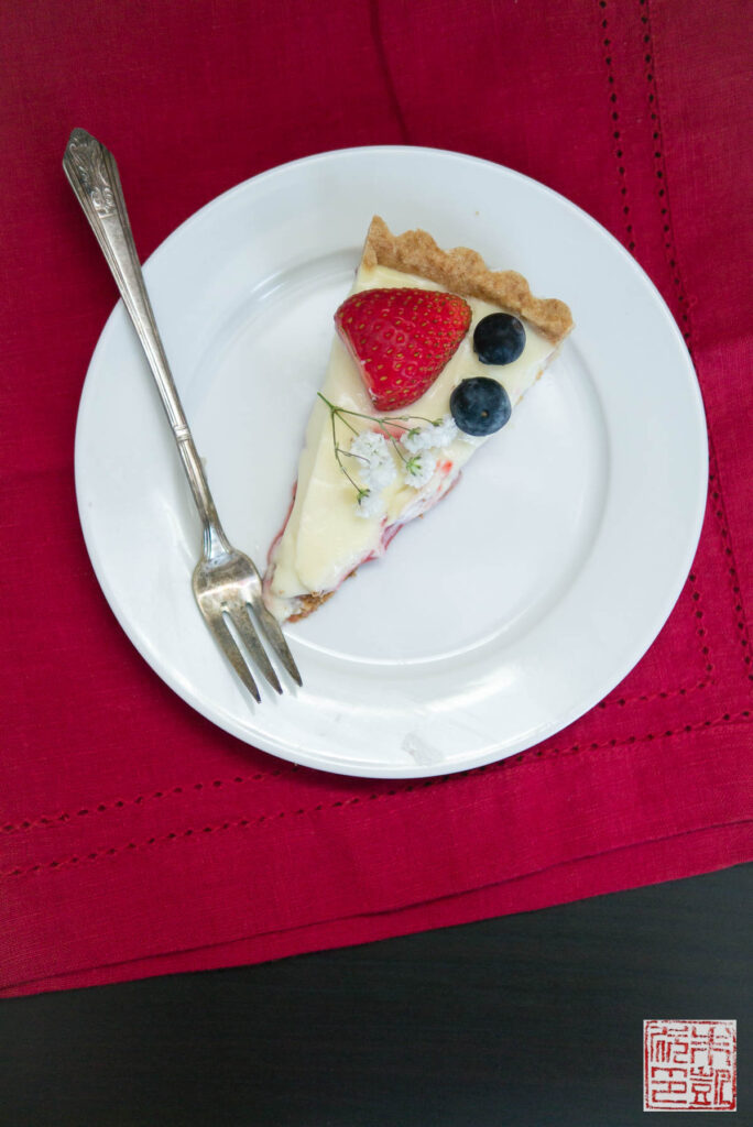 Berry Cheesecake Tart slice