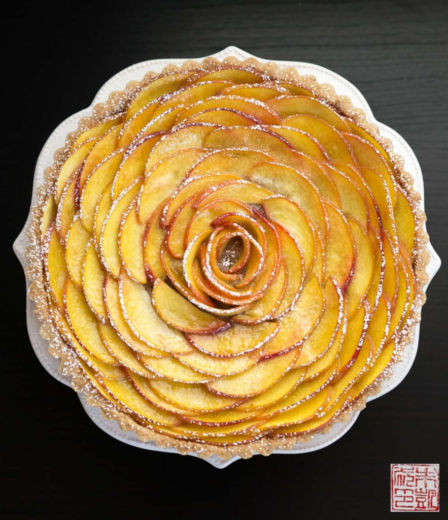 Peach Rose Tart