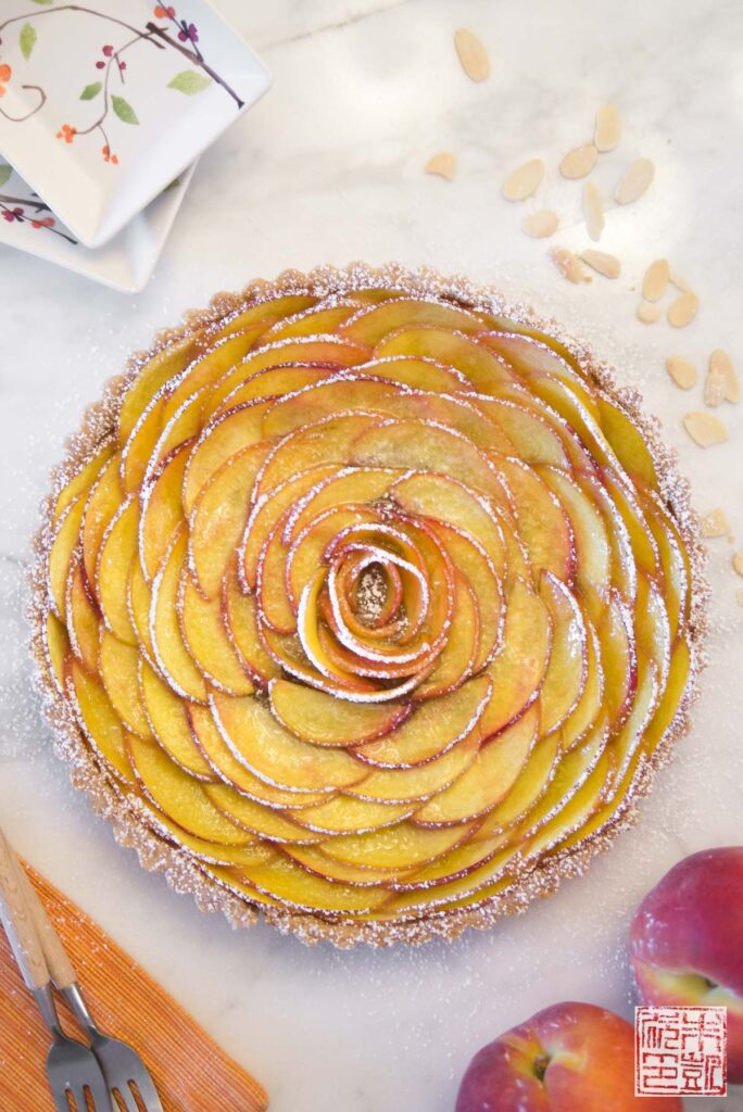 Peach Rose Tart