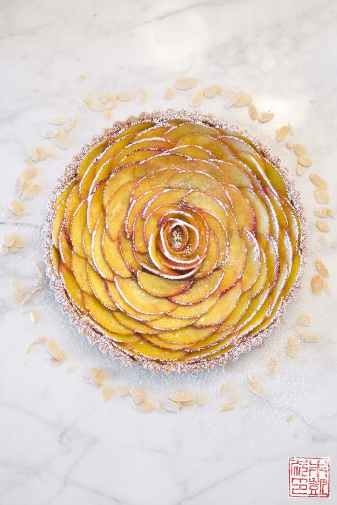 Peach Rose Tart