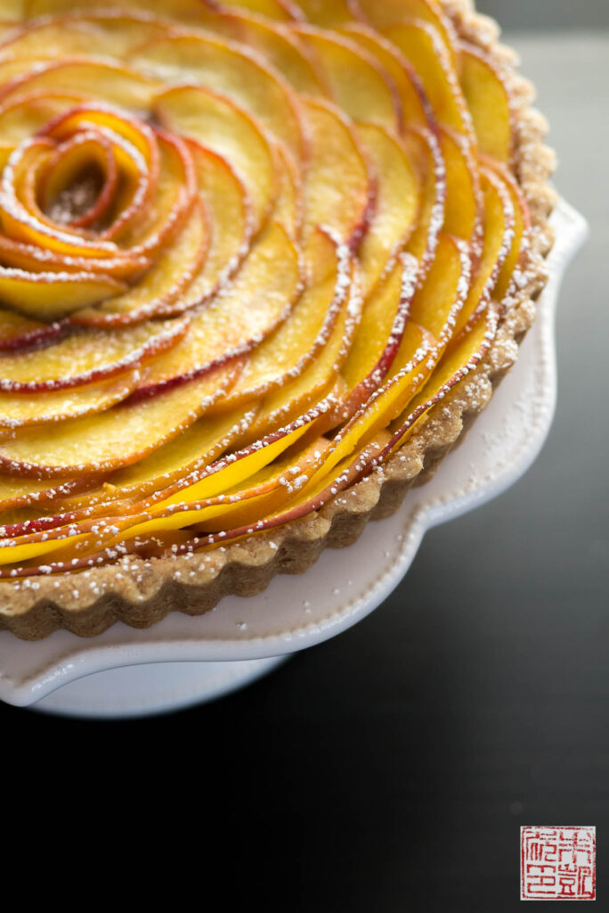 Peach Rose Tart Side