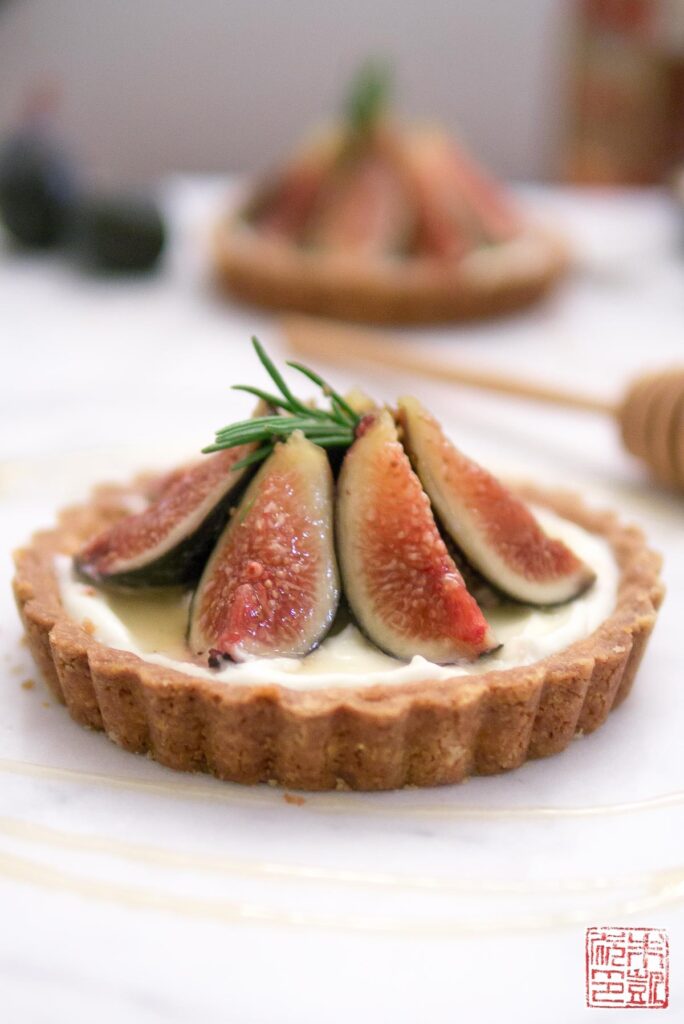 Fig Mascarpone Tarts with Rosemary Cornmeal Crust