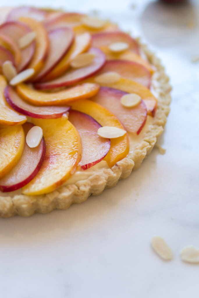 Peach Plum Tart with Cinnamon Pastry Cream