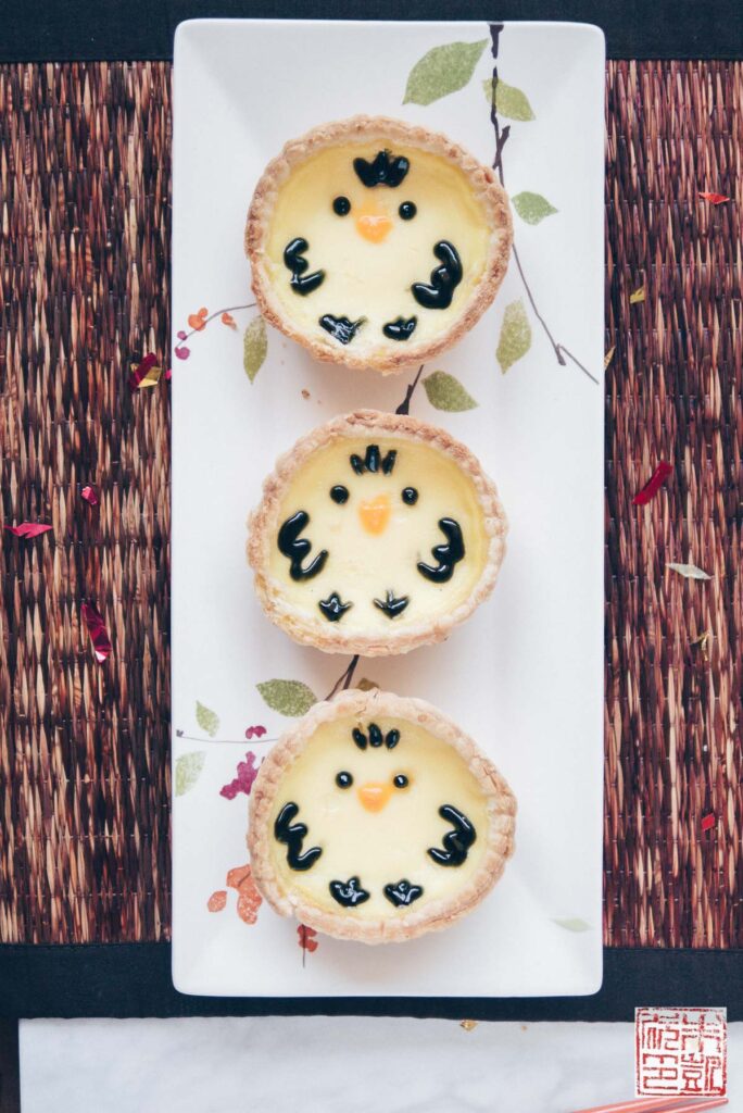 Chick Egg Custard Tarts Trio