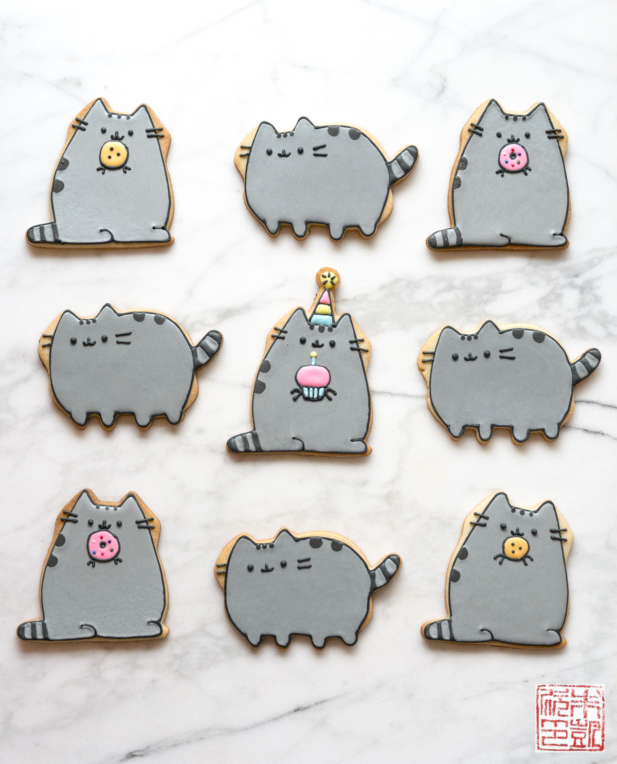 pusheen how to make cookies