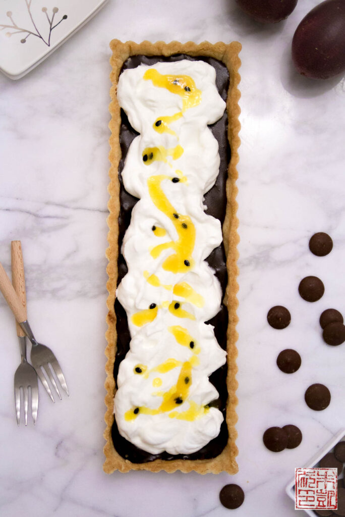 Passionfruit Chocolate Tart