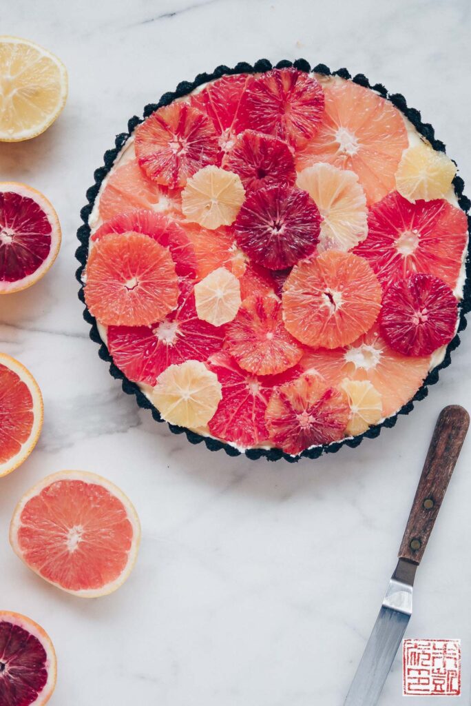 Winter Citrus Tart side