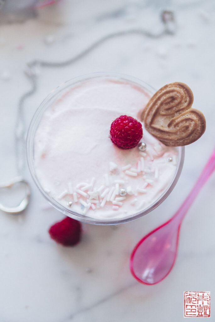 Rose Lychee Parfait Closeup