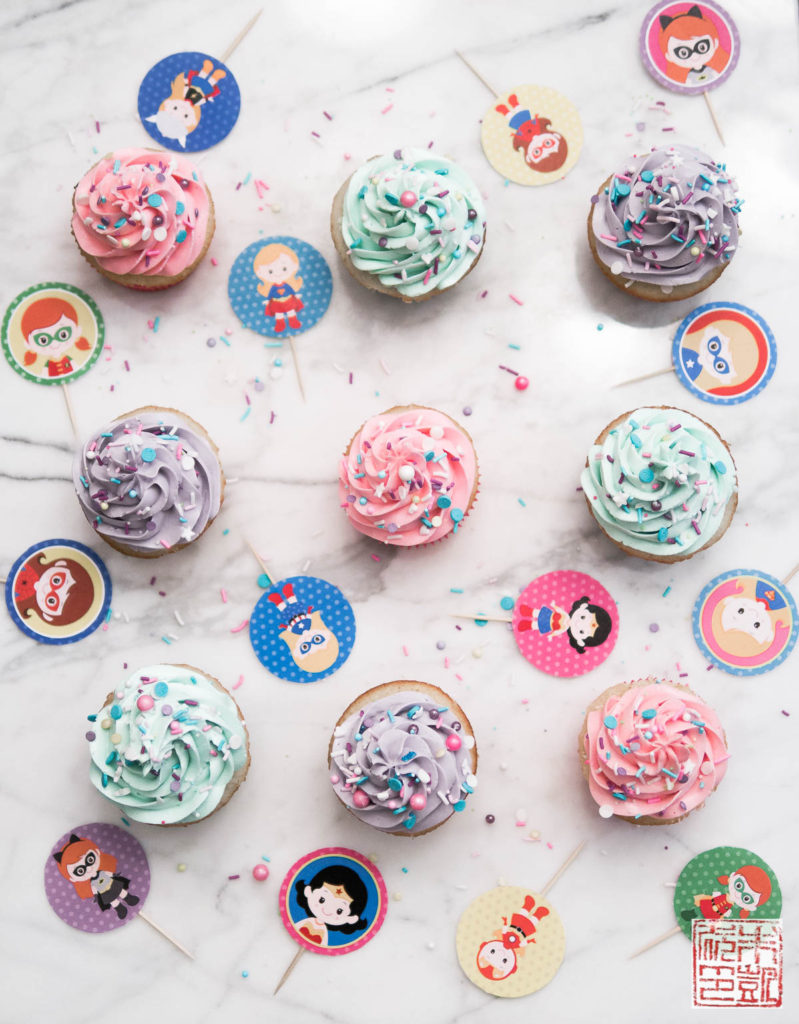 Birthday Cupcakes with Sprinkles - Pies and Tacos