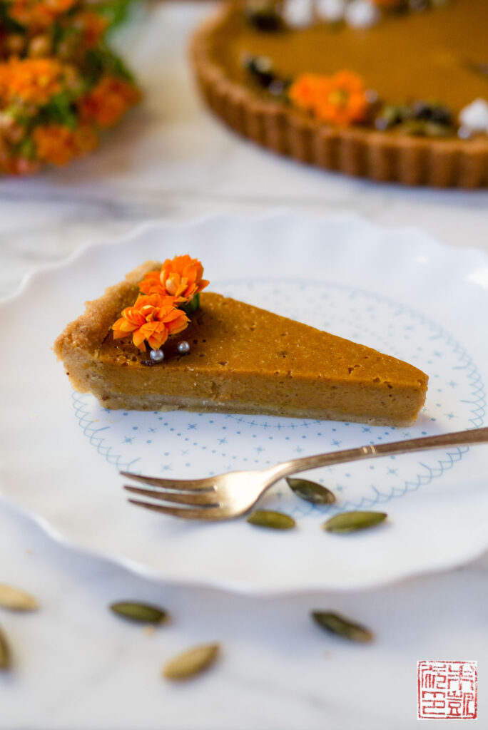 Autumn Pumpkin Tart Slice