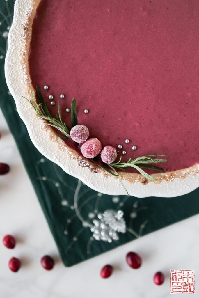 Cranberry Pomegranate Curd Tart Corner