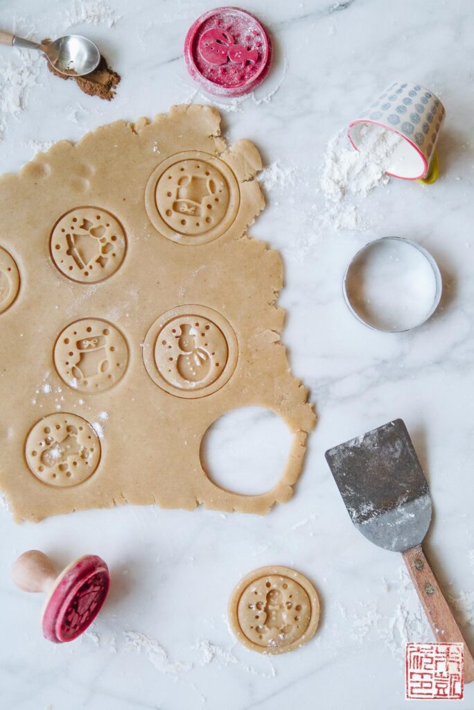 Spiced Christmas Sables Dough