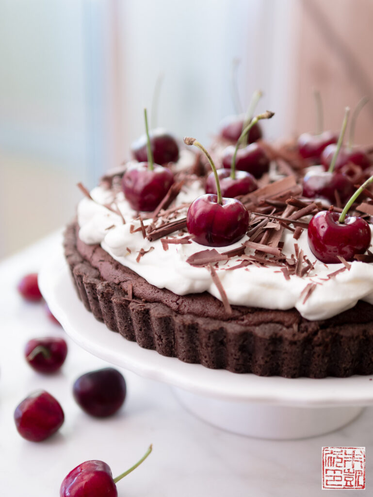 Black Forest Tart Side