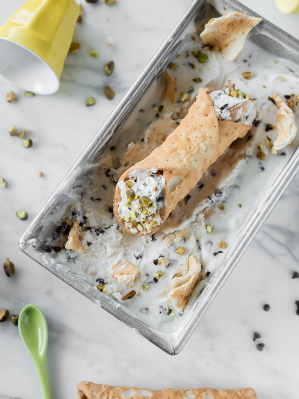 Cannoli Ice Cream Cannoli