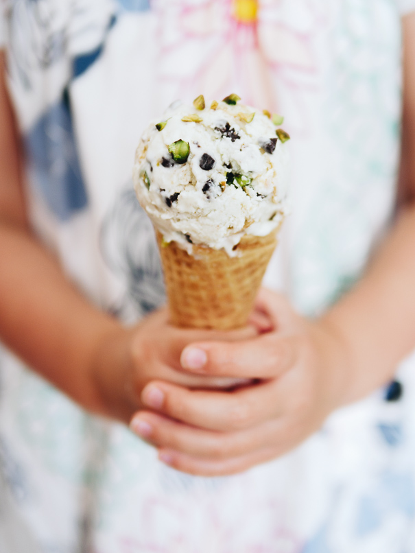 Cannoli Ice Cream Held