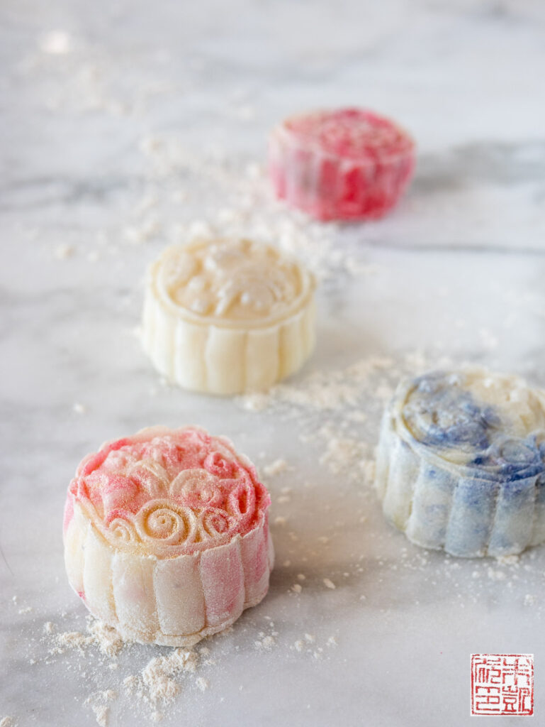 Snow Skin Mooncakes Closeup