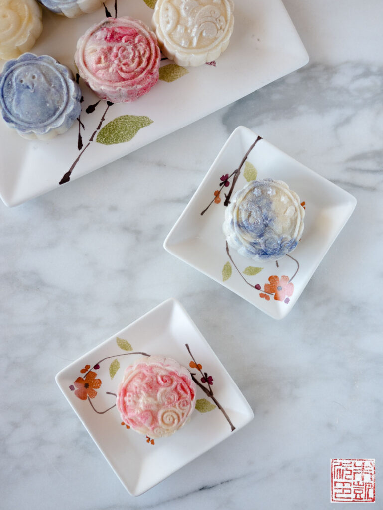 Snow Skin Mooncakes Plated