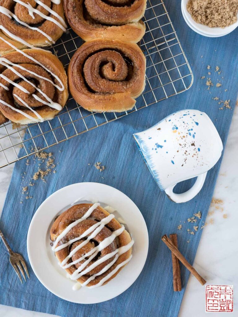 Pastry Love Cinnamon Roll Flatlay