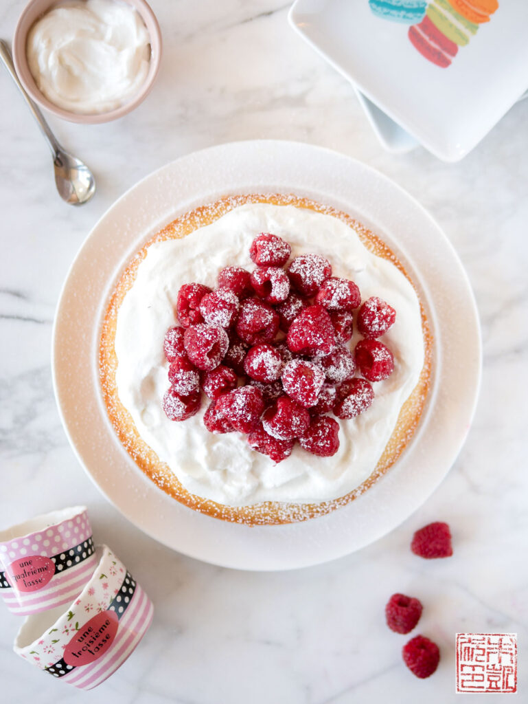 French Yogurt Cake Flatlay