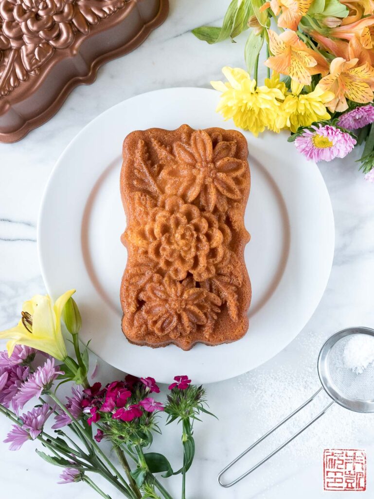 Lemon Verbena Cake Flatlay