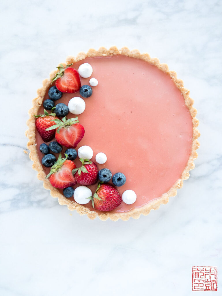 strawberry lemon tart