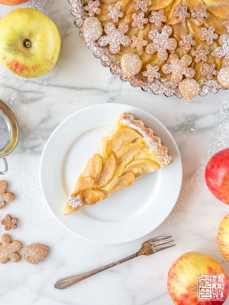 Alsatian Apple Tart Slice