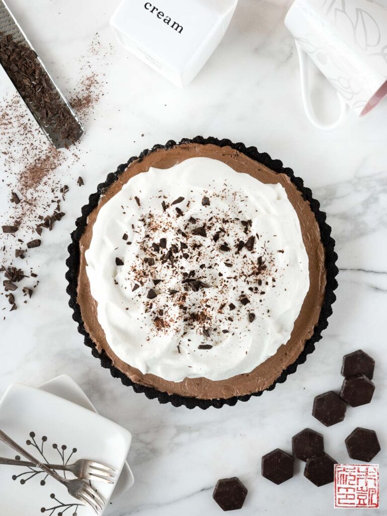 French Silk Tart Flatlay