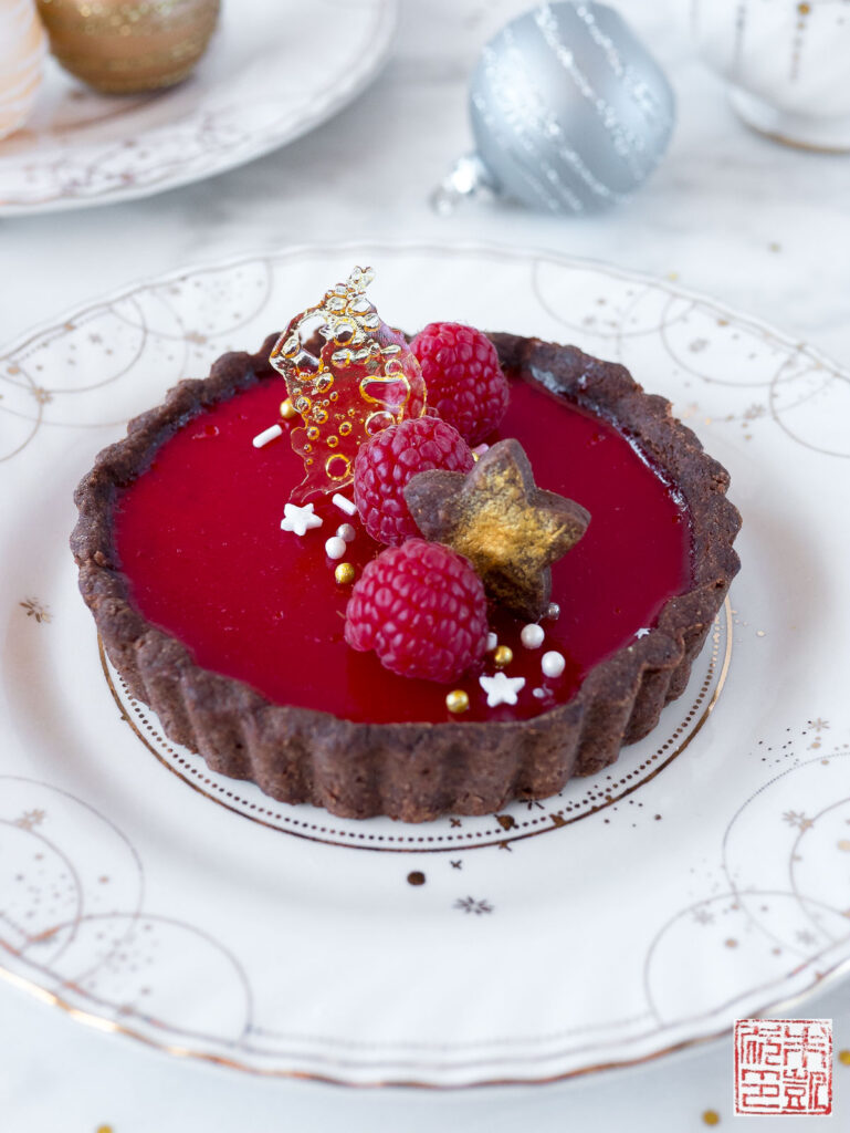 Raspberry Panna Cotta Tart Front