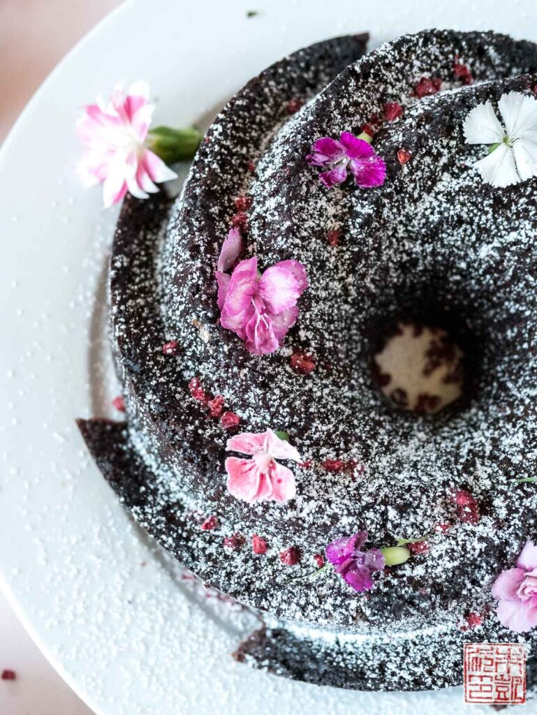 Chocolate Bundt Closeup