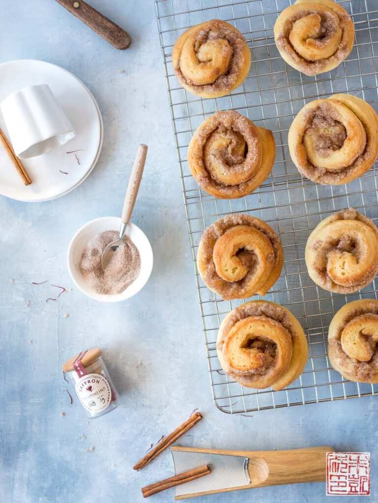 Saffron Almond Buns