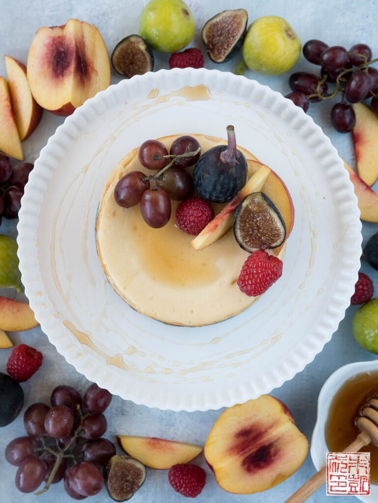 Honey Cheesecake Closeup