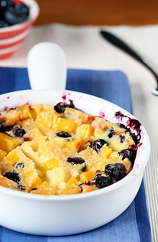 Peachclafouti