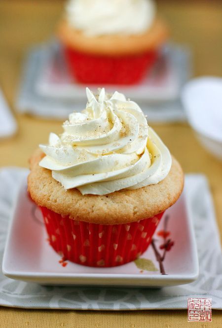 Coconut Cupcakes with Yuzu Buttercream