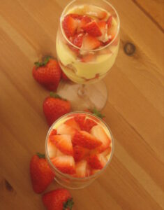 Honey-Cream Strawberry Parfaits/Eat Local Challenge