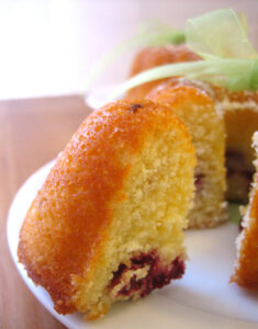 Photographing Vanilla Bean Lemon Cake with Raspberries