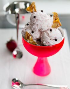 Dessert First + Alessi: Roasted Strawberry and Marshmallow Ice Cream