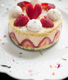 Strawberry Rose Fraisier