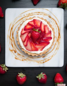 Sweet Summer: Strawberry White Balsamic Caramel Tarts