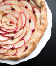 Apple Pomegranate Galette