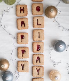 Cranberry Linzer Cookies Holidays