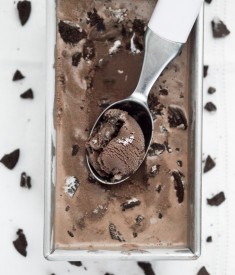 Chocolate Milk Cookies Ice Cream Scoop